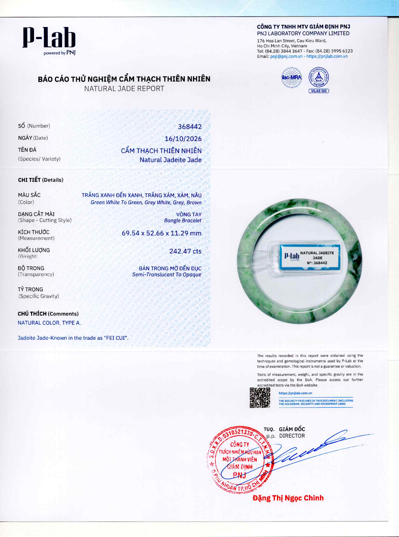 Giấy giám định 368442