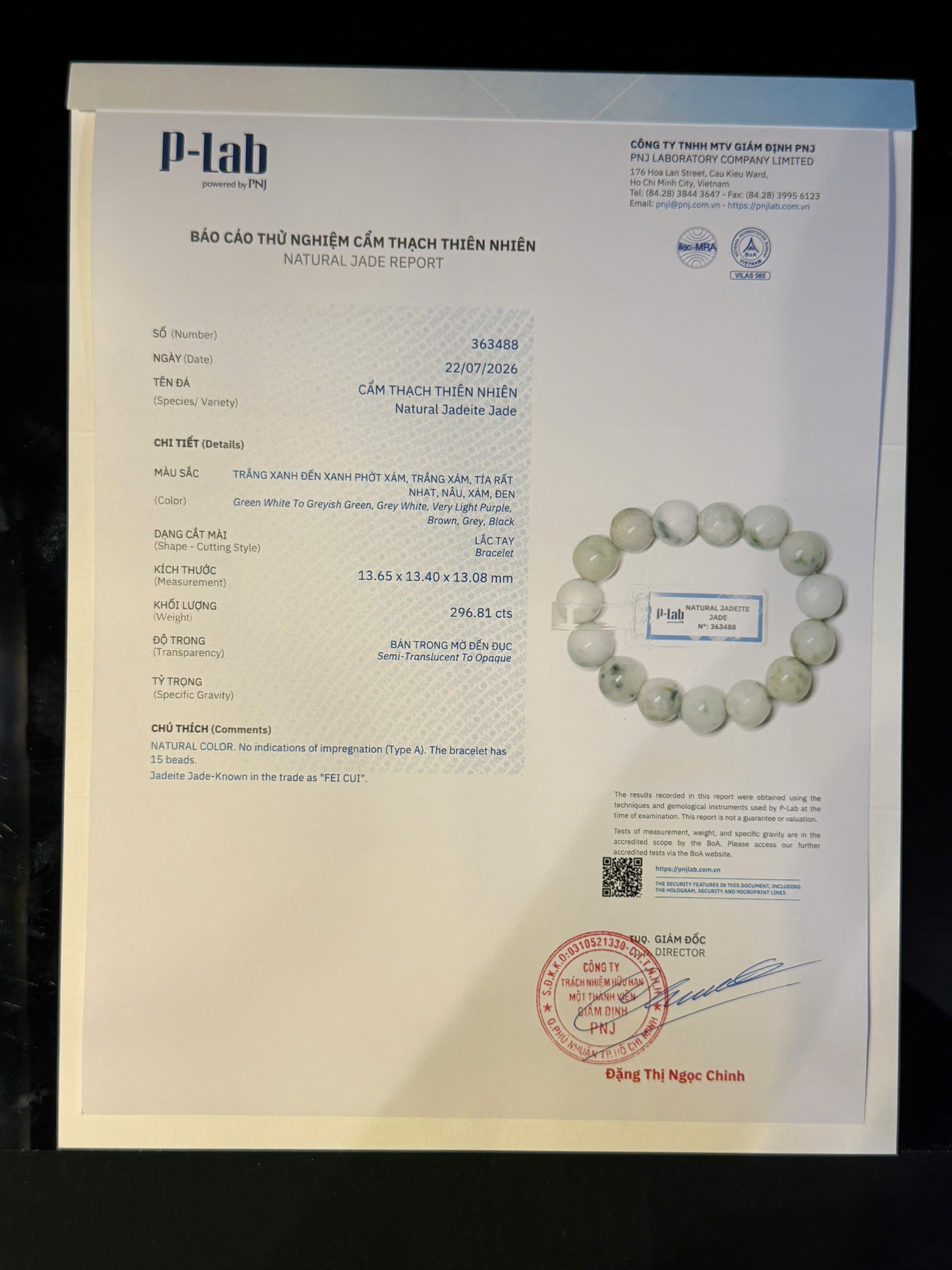 Lắc tay cẩm thạch mã 363488