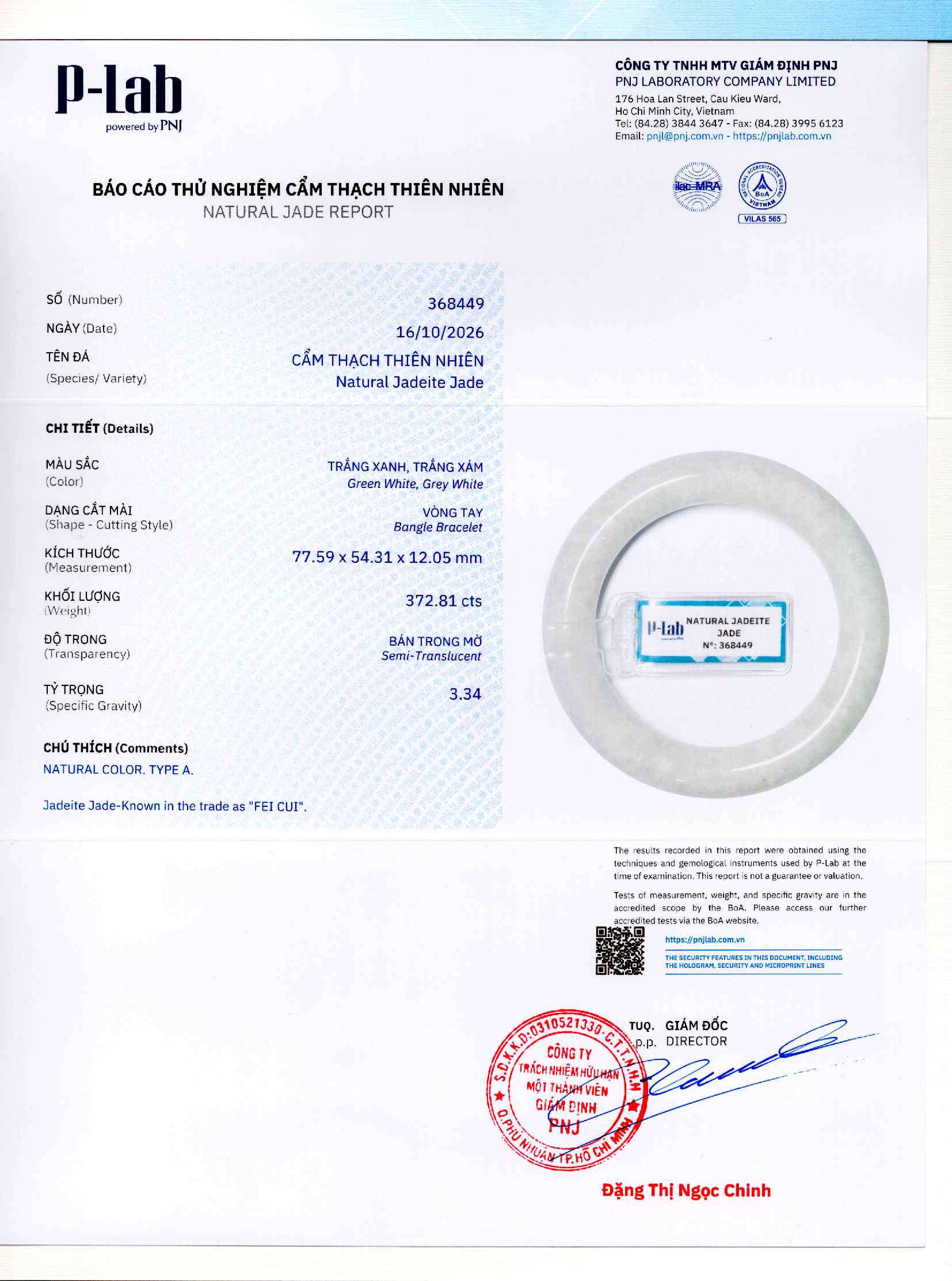 Giấy giám định 368449