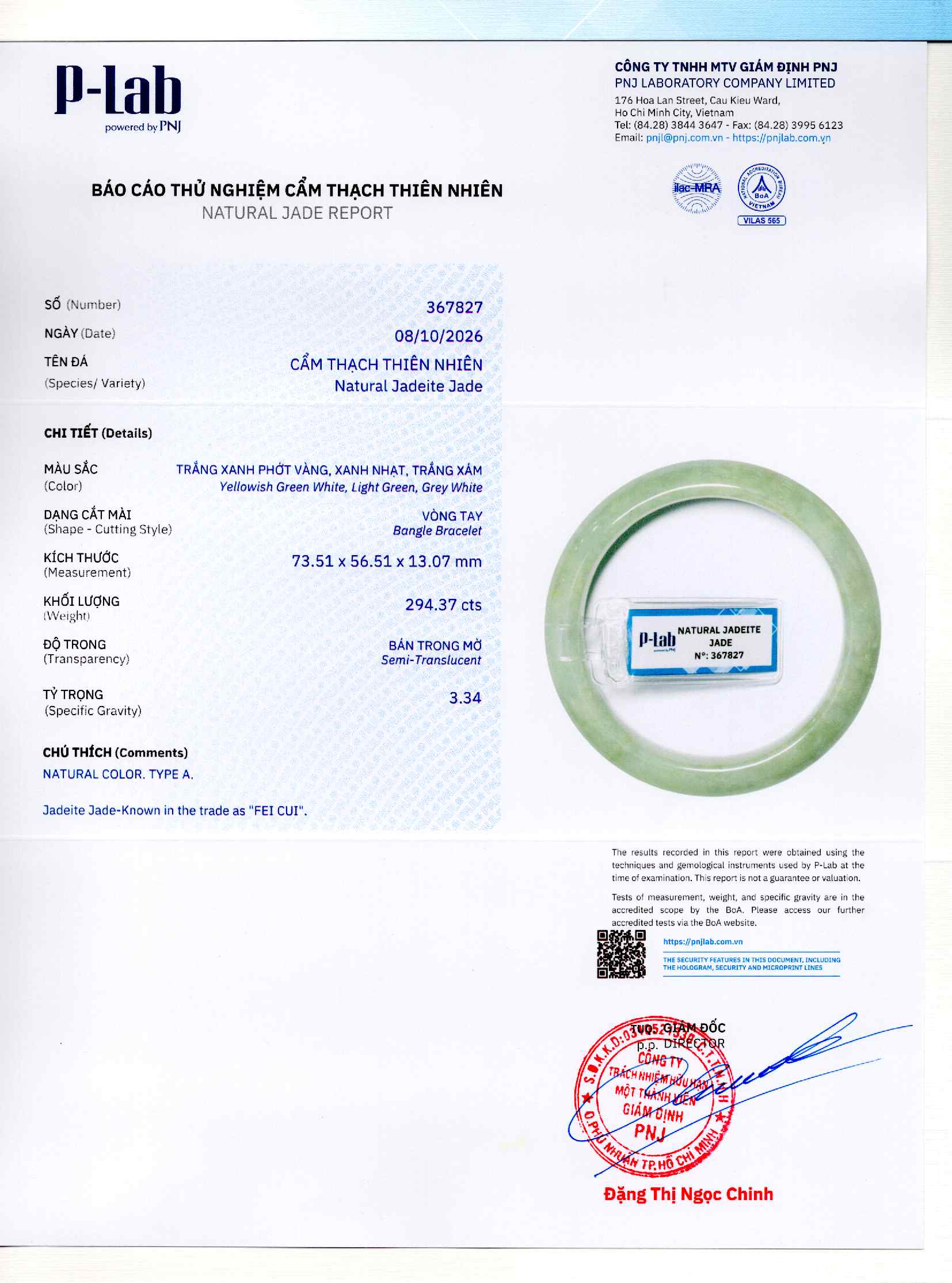 Giấy giám định 367827