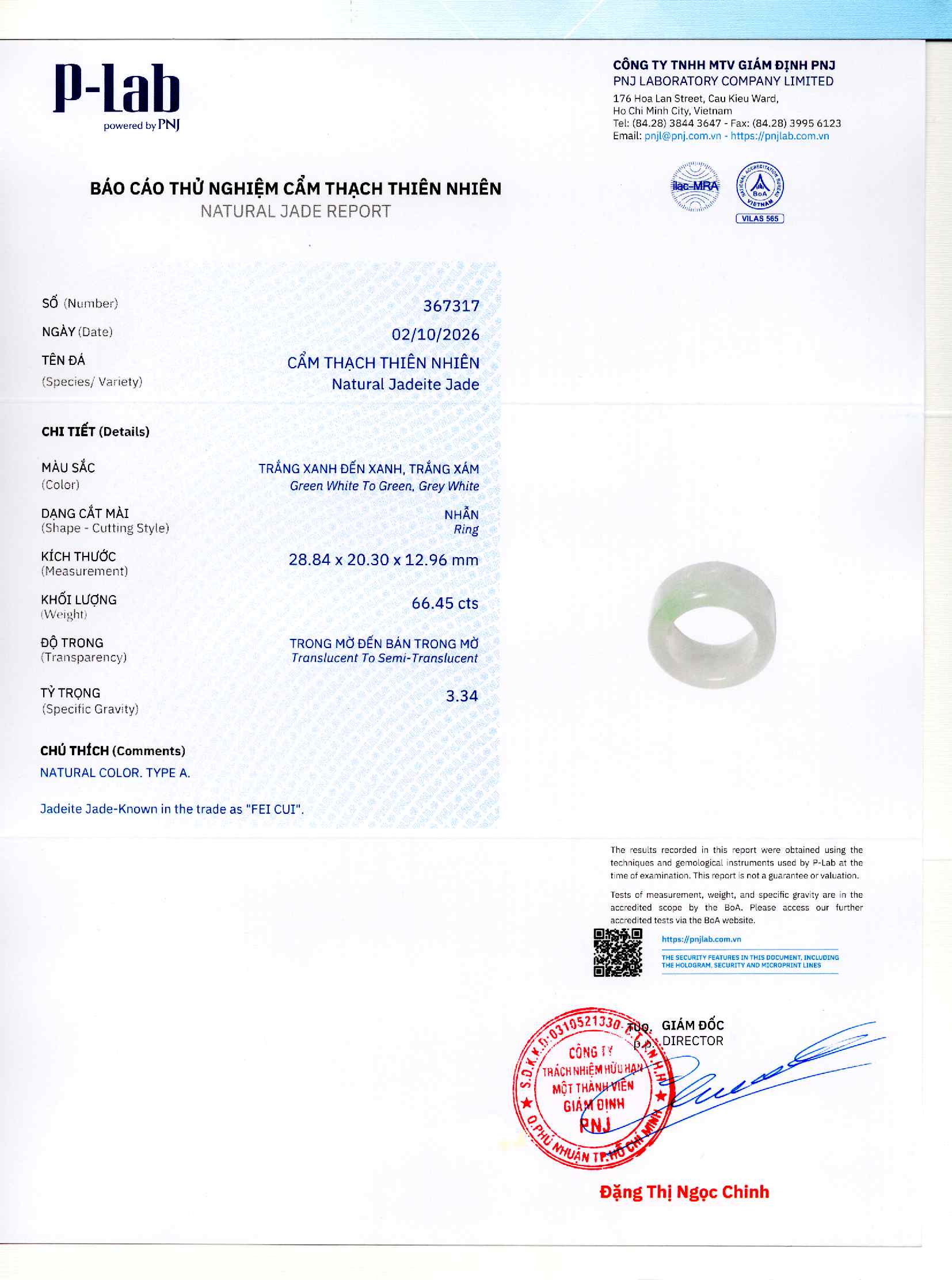 Giấy giám định 367317