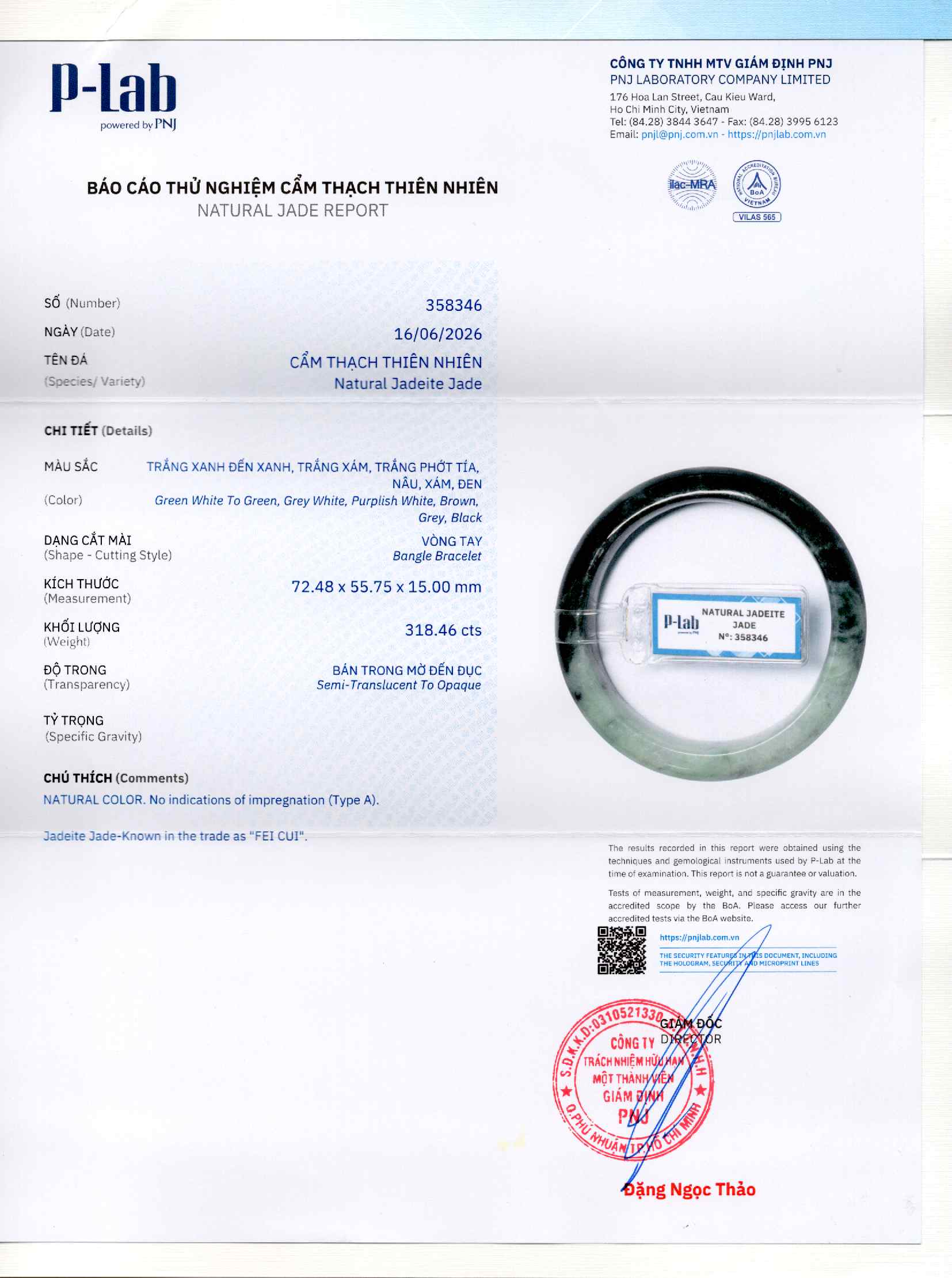 Giấy giám định 358346