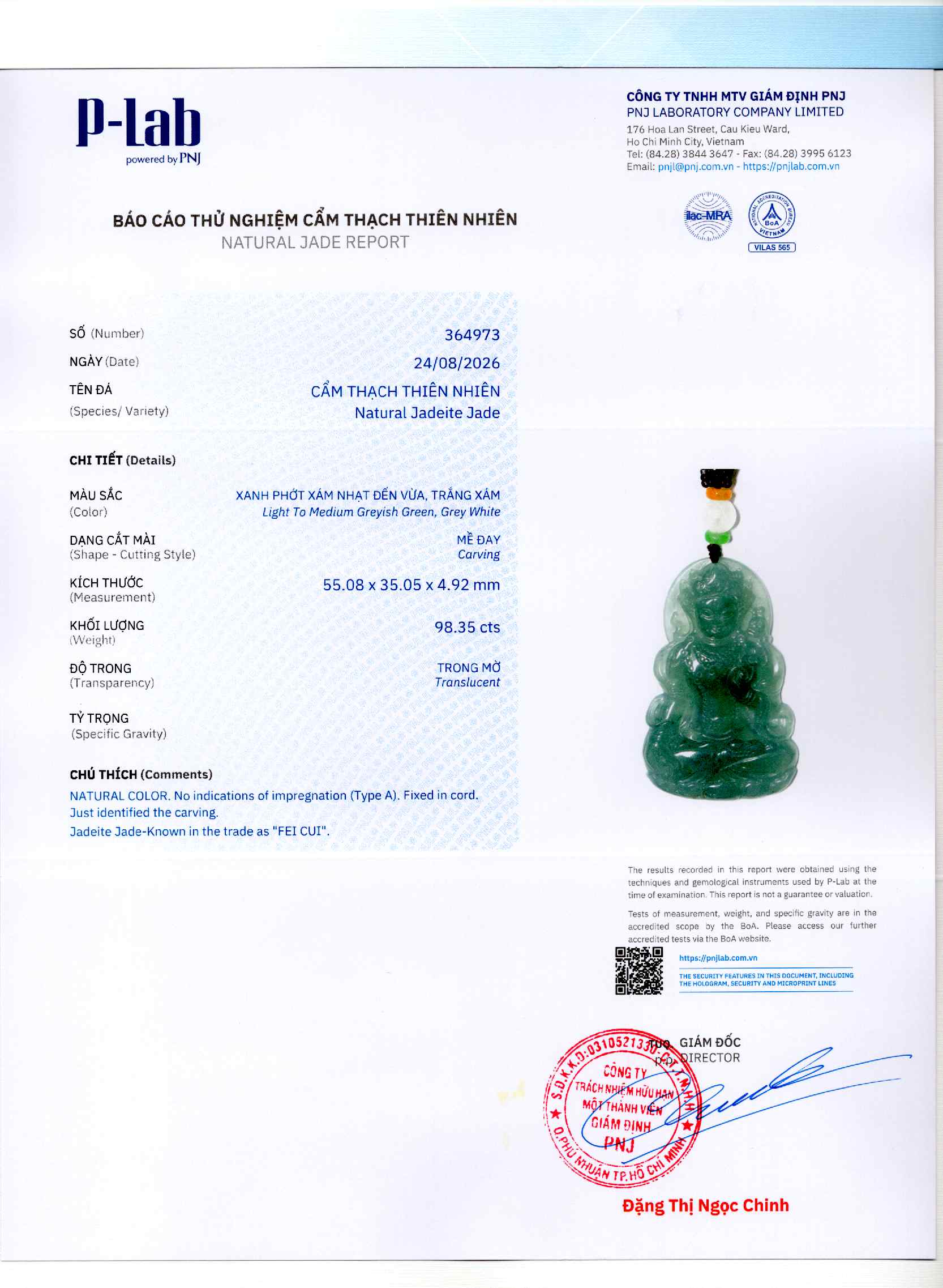 Giấy giám định 364973
