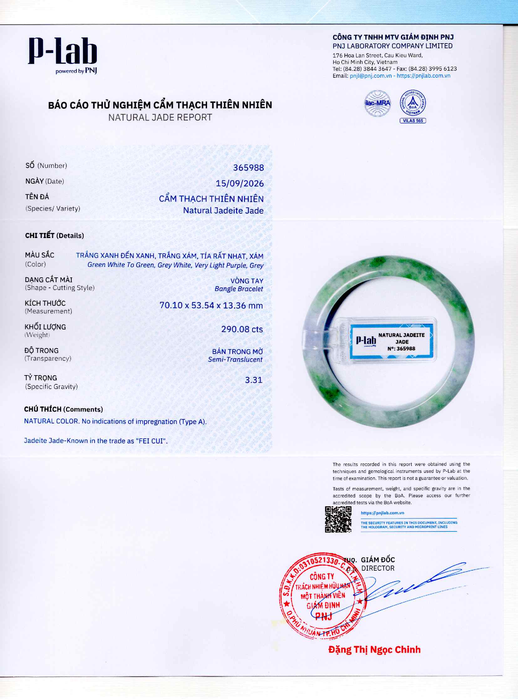 Giấy giám định 365988