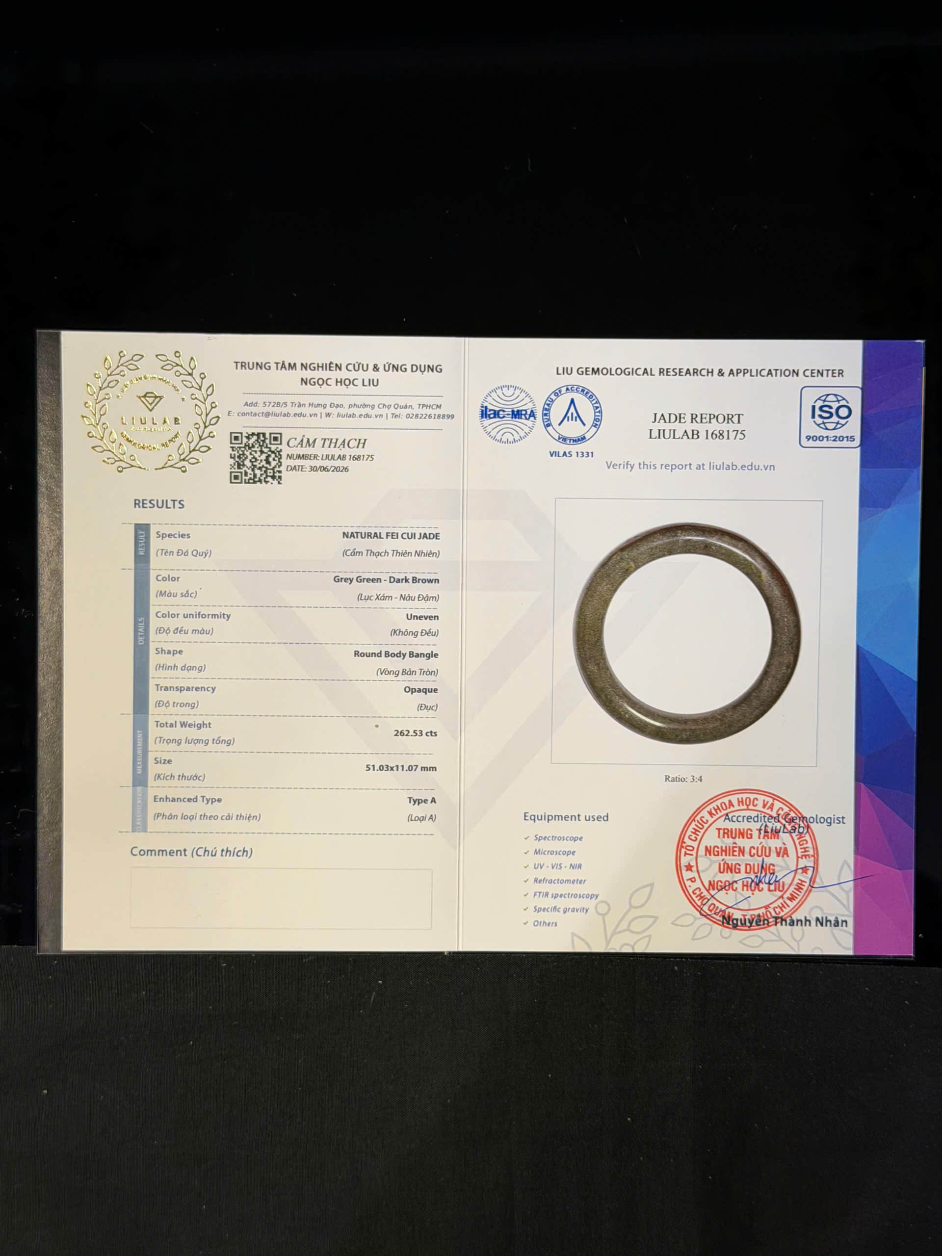 Vòng tay cẩm thạch LIULAB mã 168175