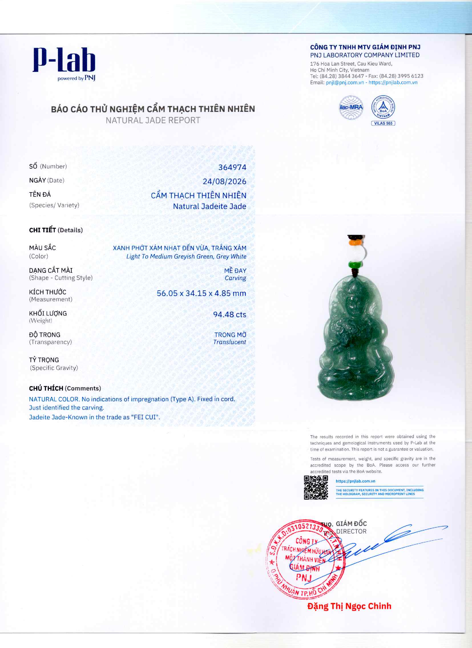 Giấy giám định 364974