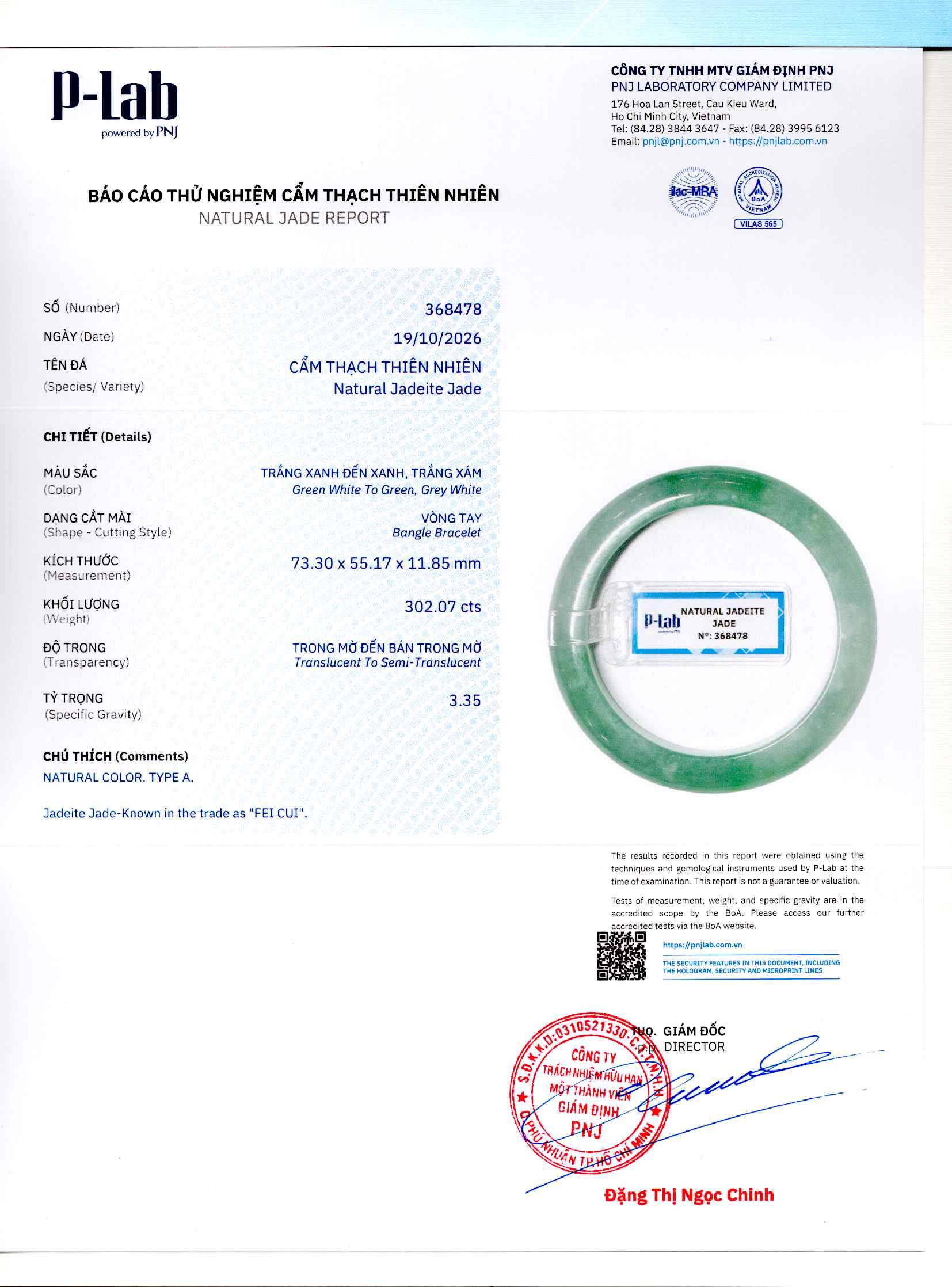 Giấy giám định 368478