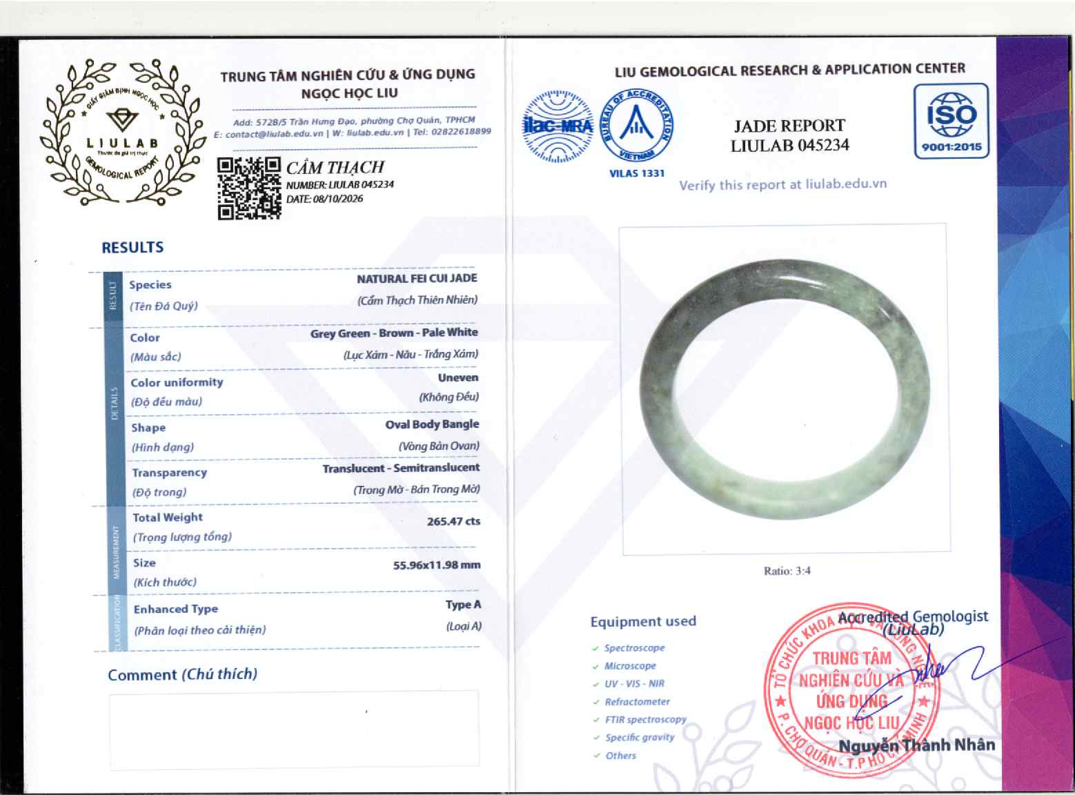 Giấy giám định 045234