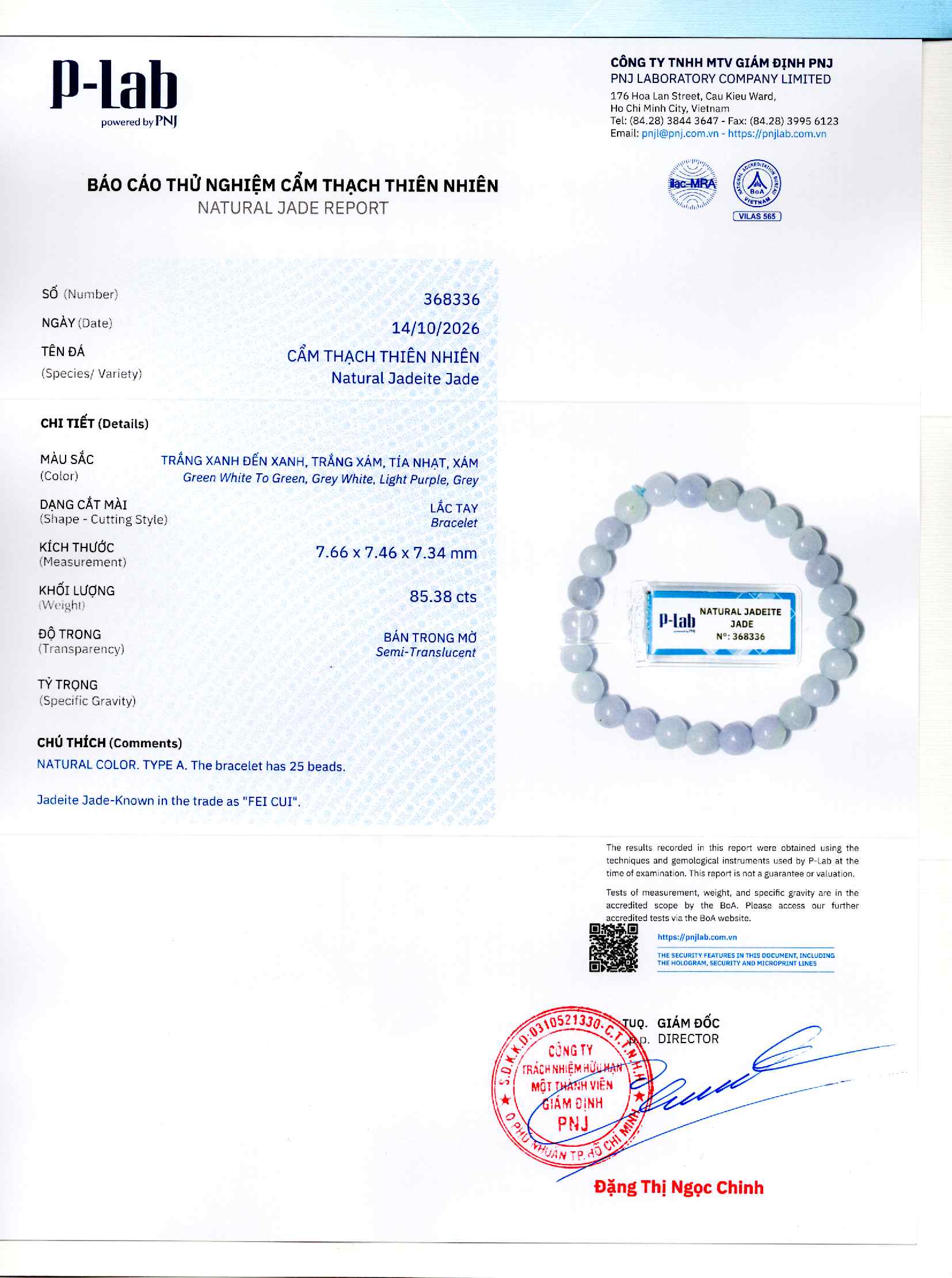 Giấy giám định 368336